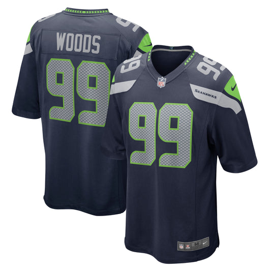 Al Woods Seattle Seahawks Nike Game Player Jersey - College Navy